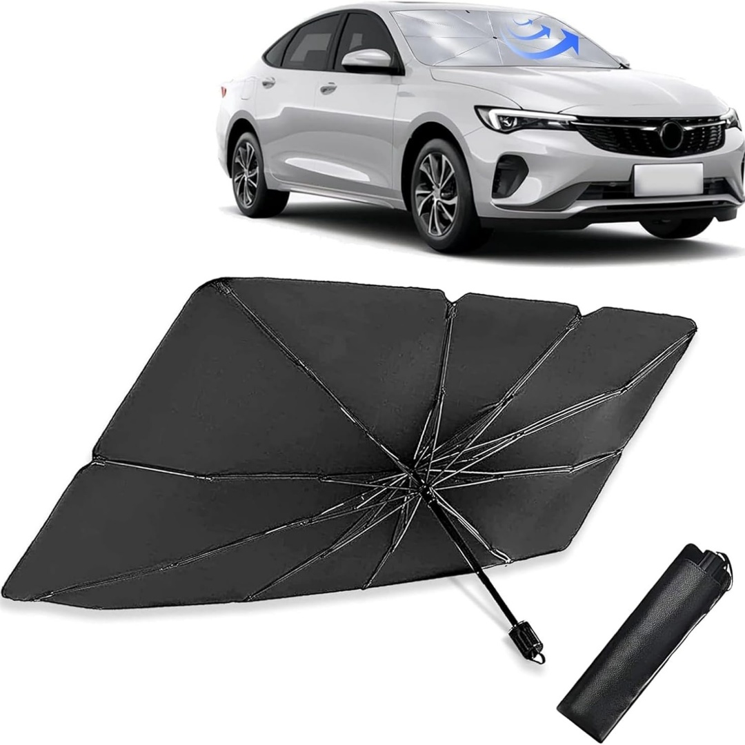 Car Sunshade Windshield Umbrella Foldable - Windshield Sun Shade Umbrella, 3-Layer Graphene