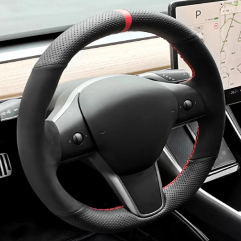 Hand-stitched Anti-Slip Carbon - Car Steering Wheel Cover Anti Slip Breathable review and price