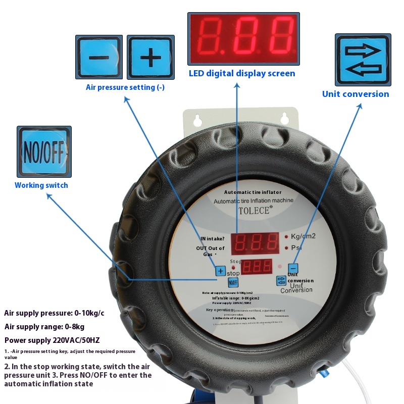 Fully Automatic Car Tire Infla - Car Care review and price