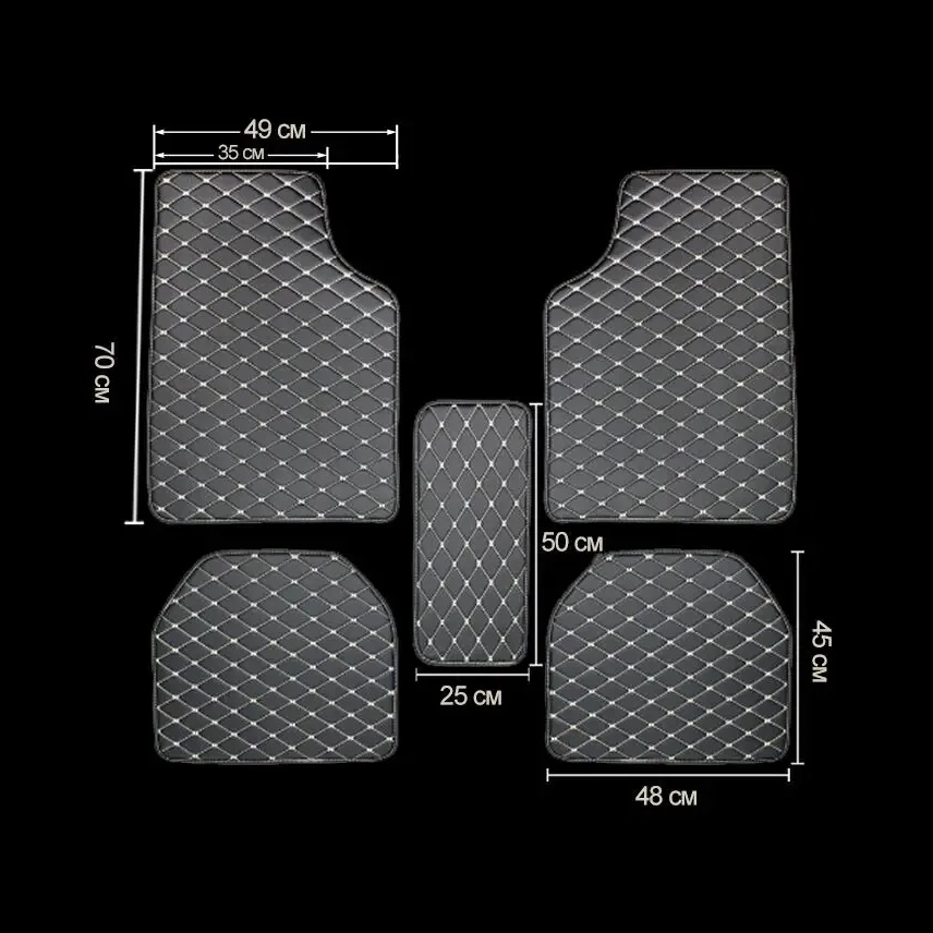 Car Floor Mats 5Pcs Universal  - Car Floor Mats Universal Waterproof Leather review and price