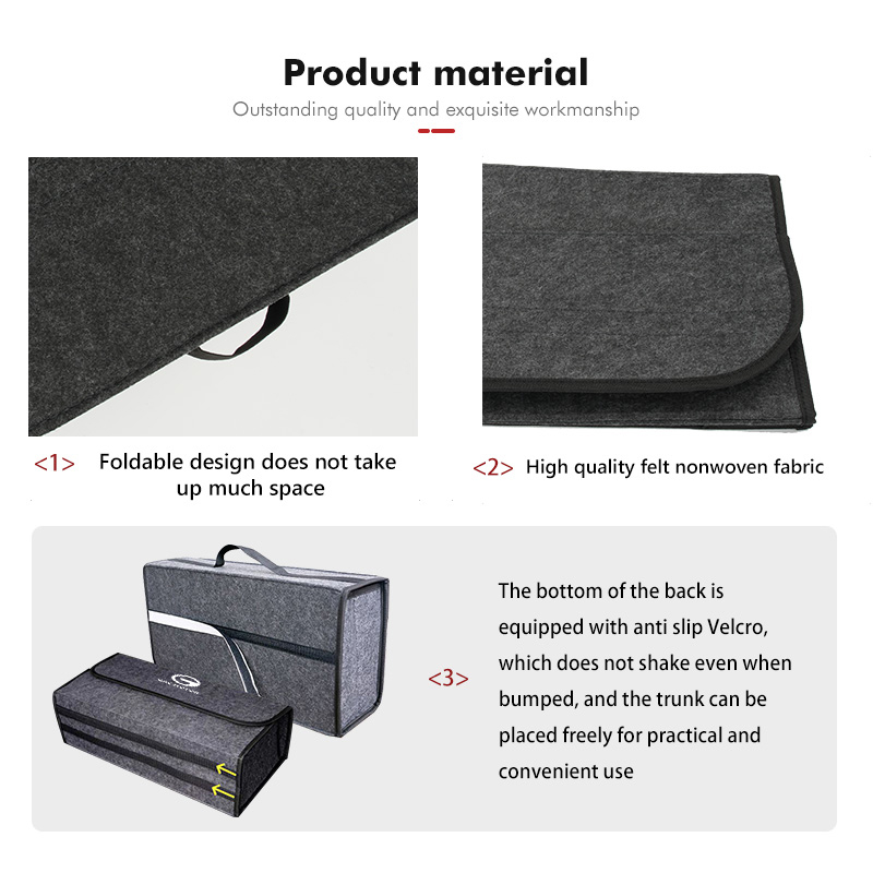 For GAC MOTOR Foldable Felt Ca - Car Trunk Organizer Foldable Storage Box review and price
