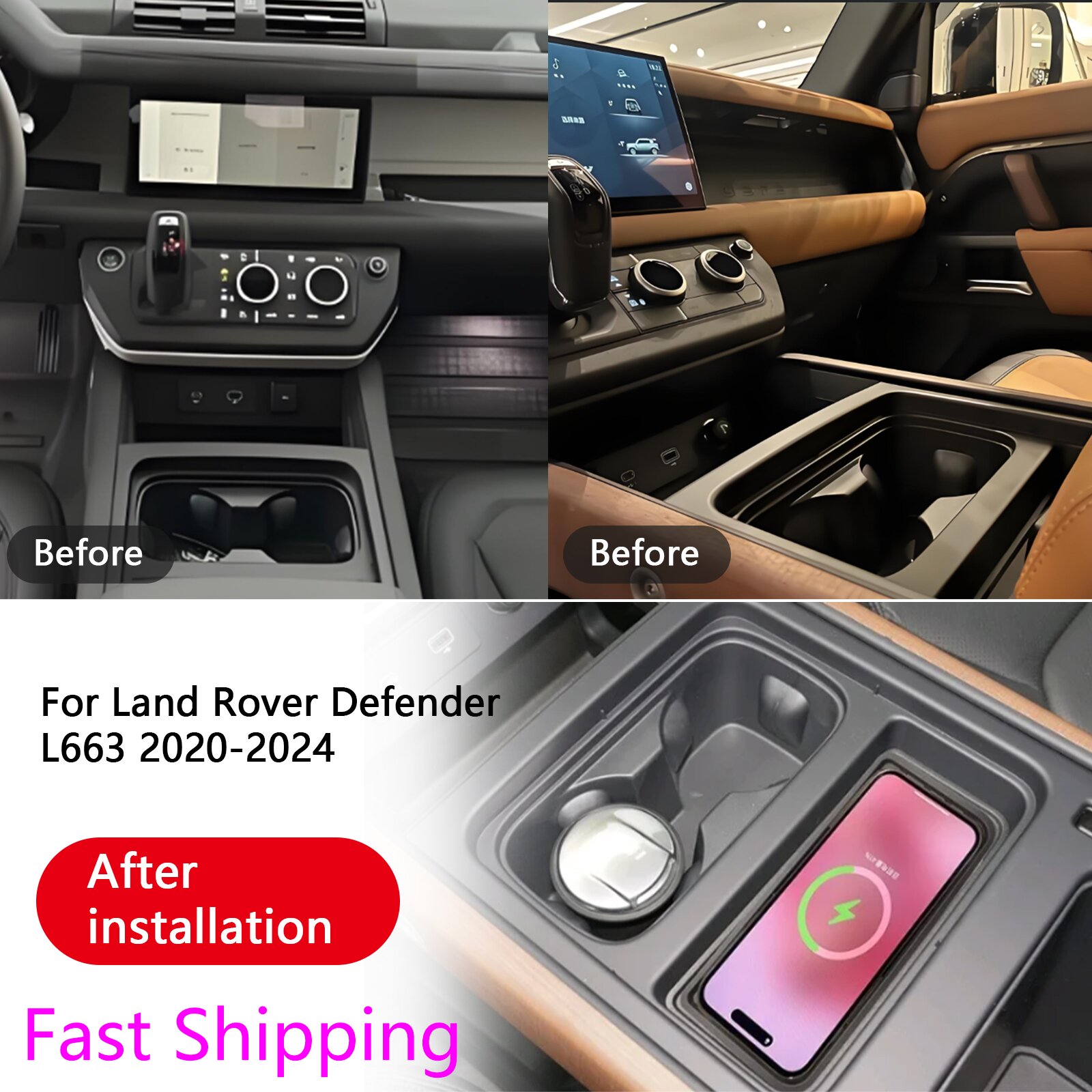 for Land Rover Range Rover Def - Wireless Car Charger Mount Fast Charging review and price