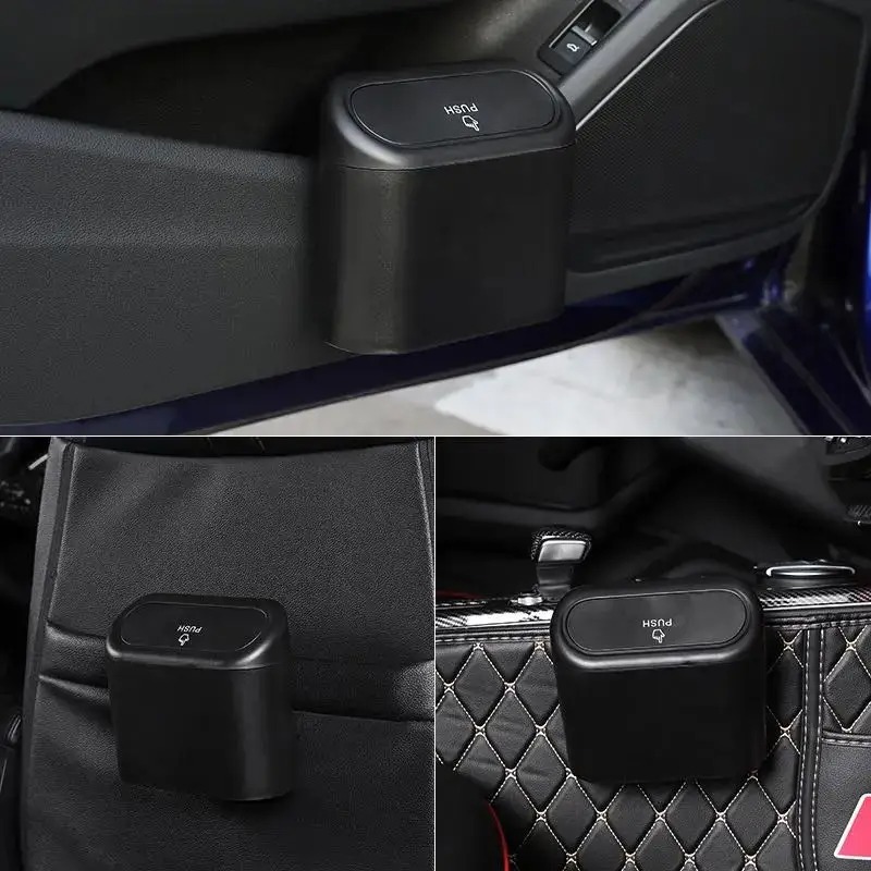 Mini Car Trash Can with Push-O - Waterproof Car Trash Can With Lid review and price
