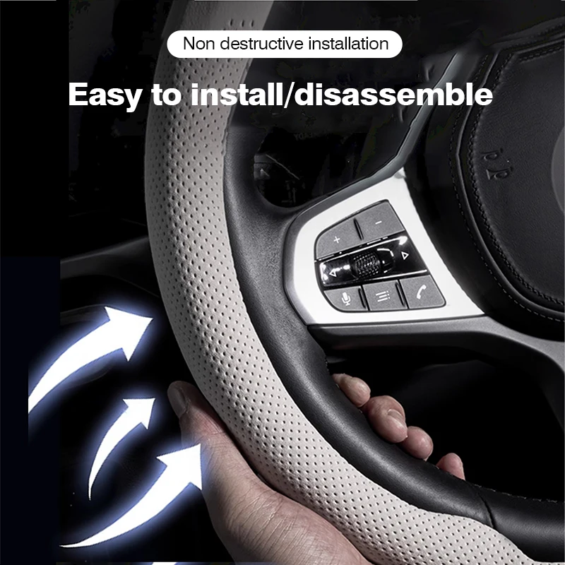 Compatible with Cupra Tavascan - Car Steering Wheel Cover Anti Slip Breathable review and price