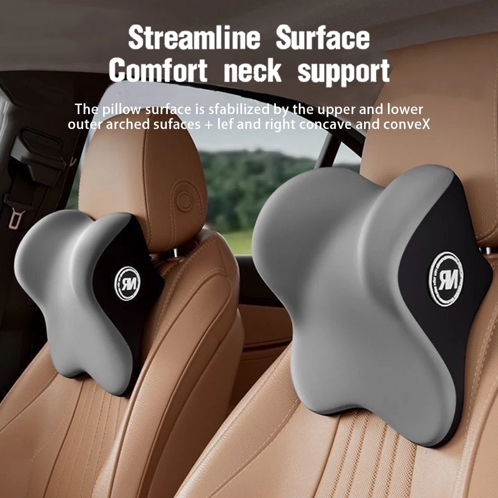 Car Memory Foam Headrest Set C - Memory Foam Car Neck Pillow Lumbar Support review and price