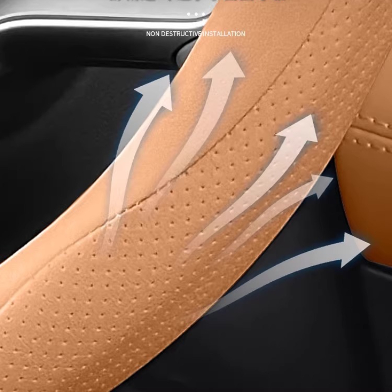 For BYD Song L DM-i Steering W - Car Steering Wheel Cover Anti Slip Breathable review and price