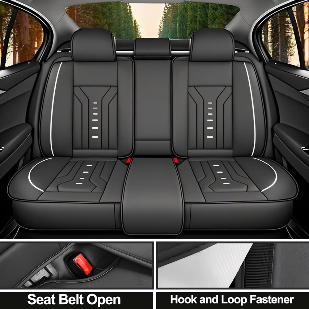 Luxury Universal Leather Car S - Leather Car Seat Covers Full Set Universal review and price