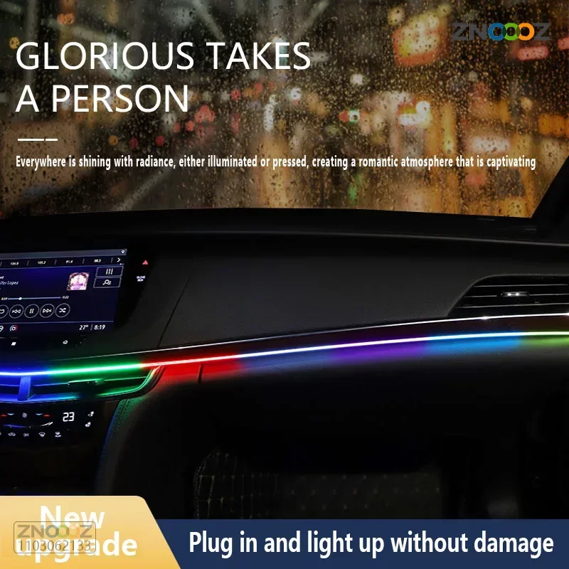 ZNOOOZ 140cm Car Ambient Light - Led Ambient Interior Car Lights App Control review and price