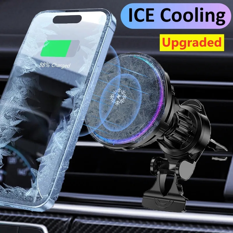 Ice Cooling Magnetic Wireless  - Wireless Car Charger Mount Fast Charging review and price