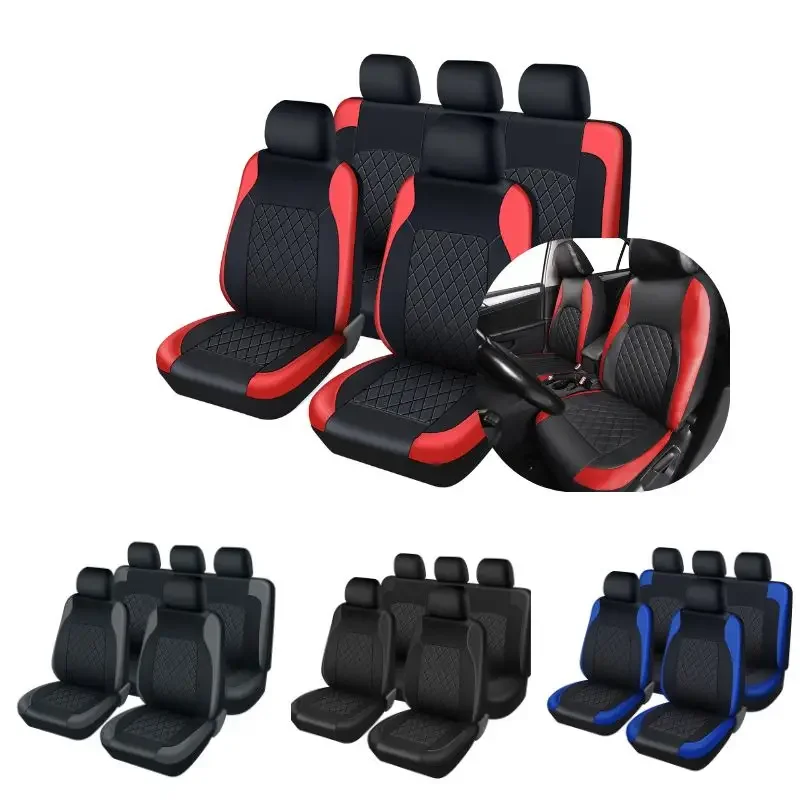 Universal Faux Leather Car Sea - Leather Car Seat Covers Full Set Universal review and price