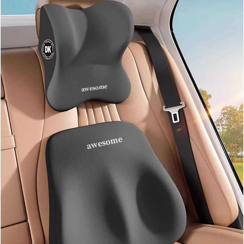 Car Neck Pillow & Lumbar Suppo - Memory Foam Car Neck Pillow Lumbar Support review and price