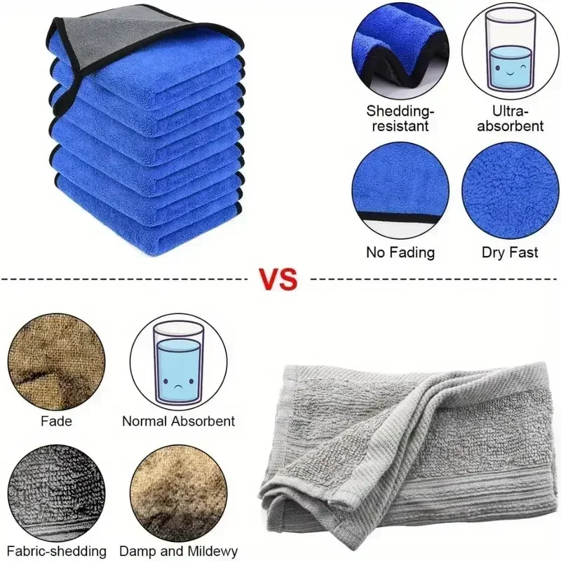 Microfiber Cleaning Towel Extr - Microfiber Car Drying Towel Super Absorbent review and price