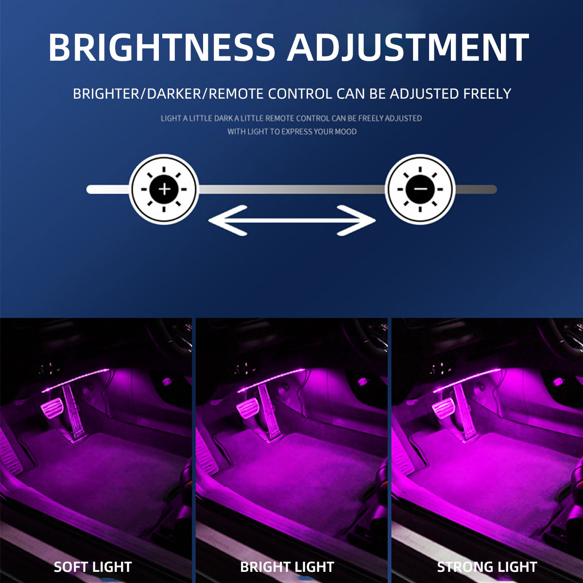 2/4in1 Neon 12/18 LED Car Inte - Led Ambient Interior Car Lights App Control review and price