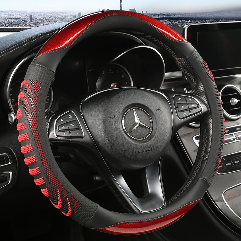 Three-dimensional Honeycomb Ca - Car Steering Wheel Cover Anti Slip Breathable review and price