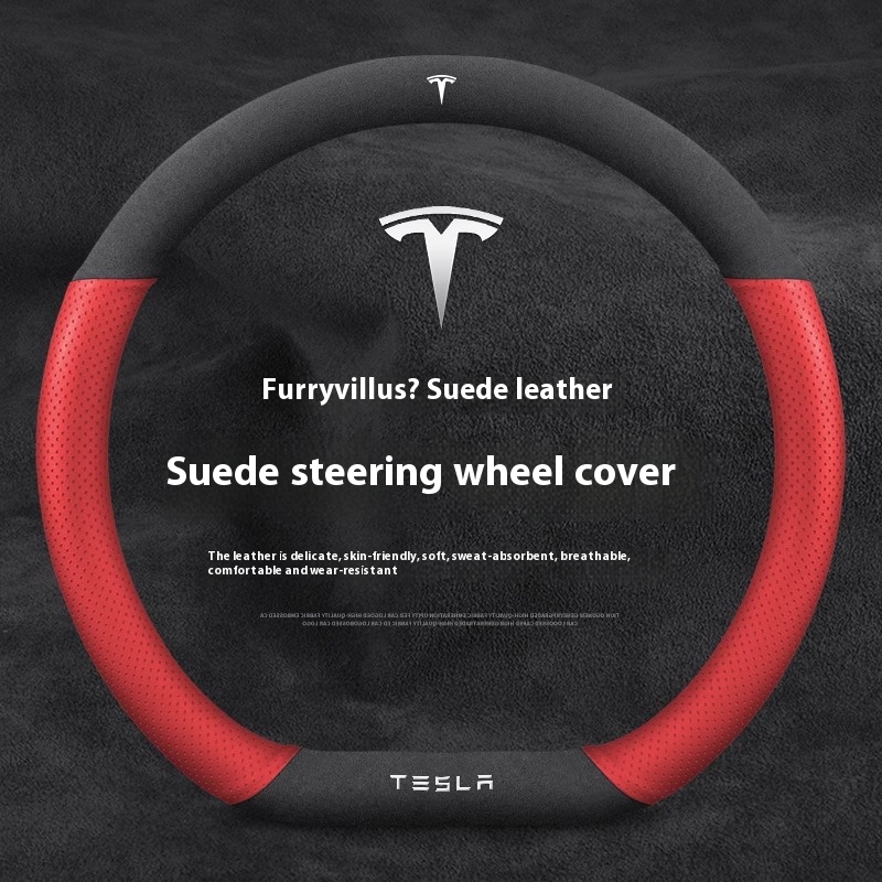Suede Anti-slip Leather Car St - Car Steering Wheel Cover Anti Slip Breathable review and price