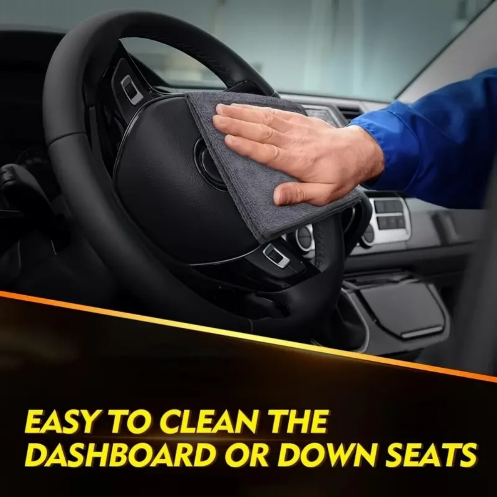 Black Microfiber Cleaning Clot - Microfiber Car Drying Towel Super Absorbent review and price