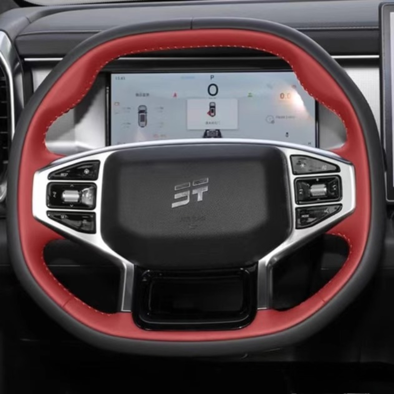Hand Stitched wine red Black G - Car Steering Wheel Cover Anti Slip Breathable review and price