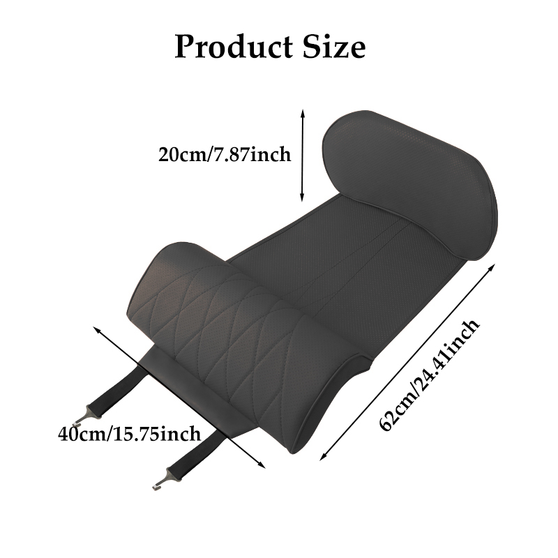 Nappa Leather Leg Support Exte - Memory Foam Car Neck Pillow Lumbar Support review and price