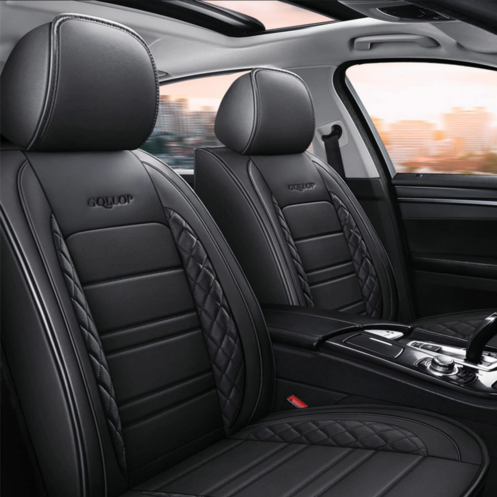 Auto Seat Cushion Cover,PU Lea - Leather Car Seat Covers Full Set Universal review and price