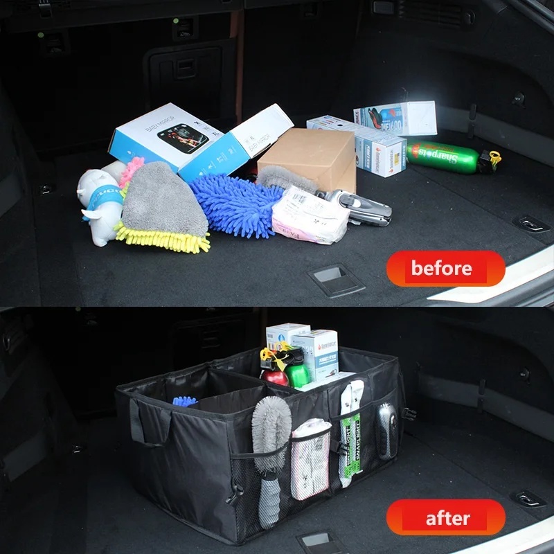 Foldable Large‑Capacity Car Tr - Car Trunk Organizer Foldable Storage Box review and price