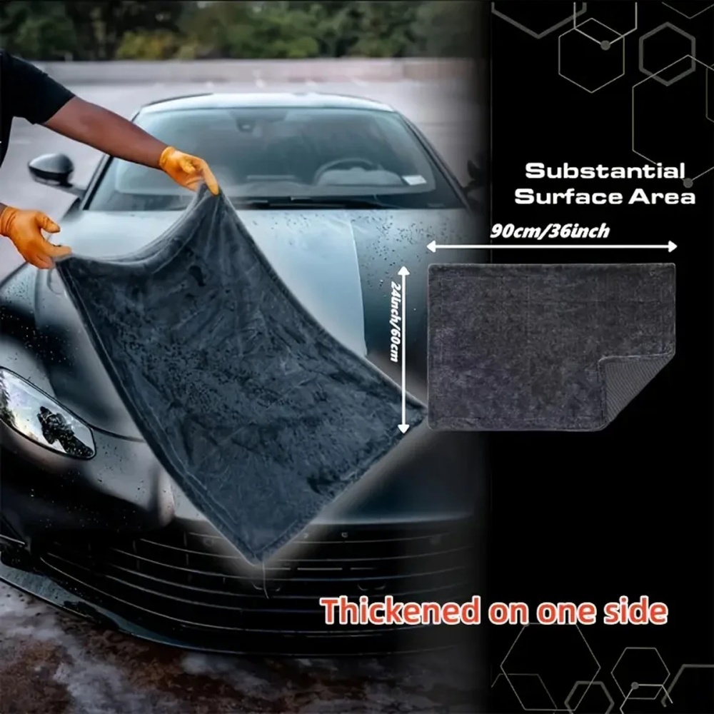 Oversized Dark Gray Car Microf - Microfiber Car Drying Towel Super Absorbent review and price