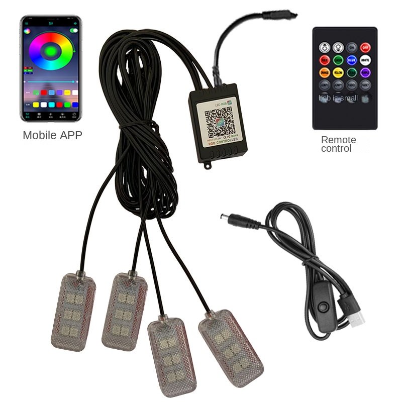 Neon Dual control LED Car Inte - Led Ambient Interior Car Lights App Control review and price