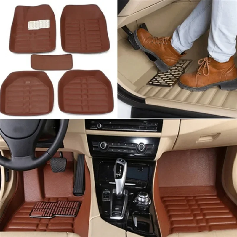 NEW Luxury Leather Car Floor M - Car Floor Mats Universal Waterproof Leather review and price