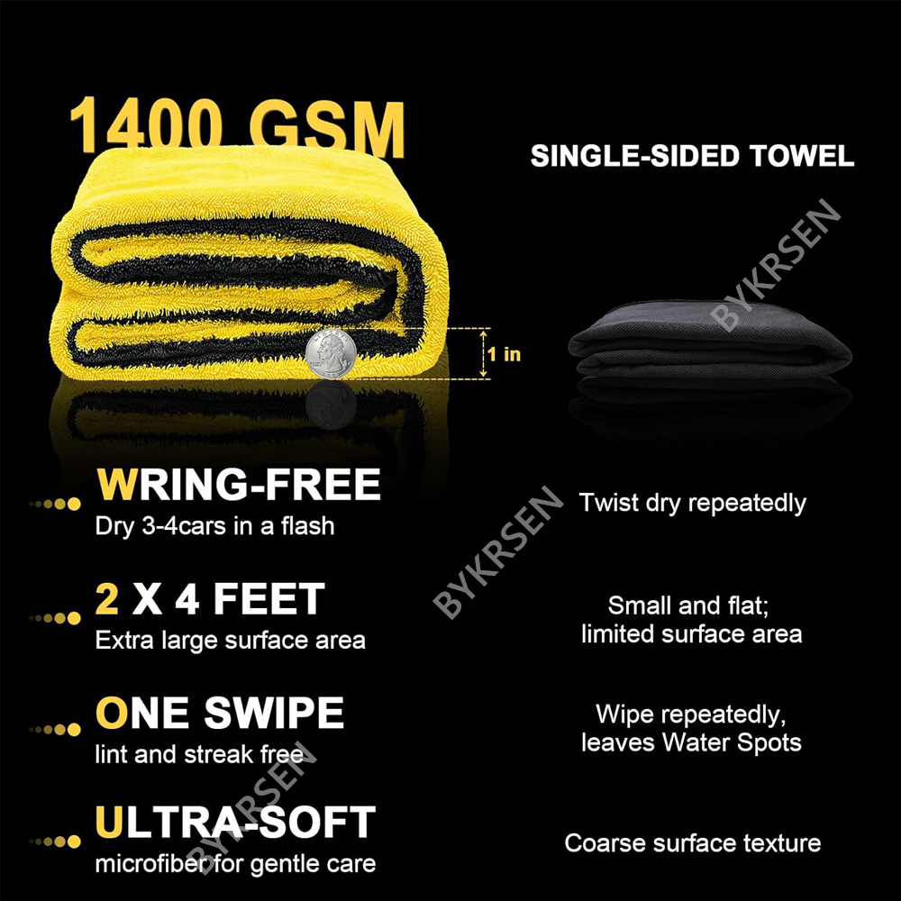 1400GSM Oversized Microfiber C - Microfiber Car Drying Towel Super Absorbent review and price