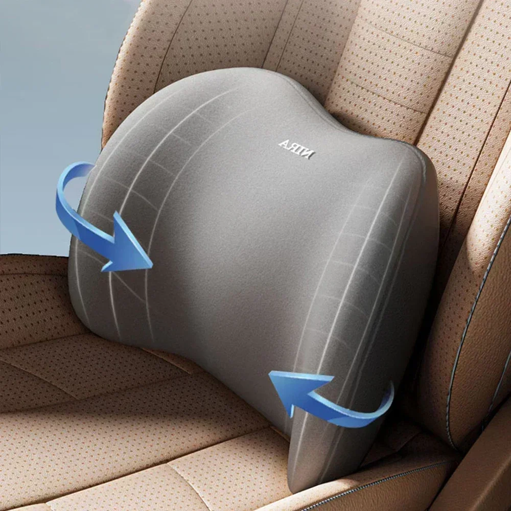 For Driving Comfort Car Back N - Memory Foam Car Neck Pillow Lumbar Support review and price